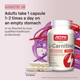 Jarrow Formulas L-Carnitine capsules with measuring spoon