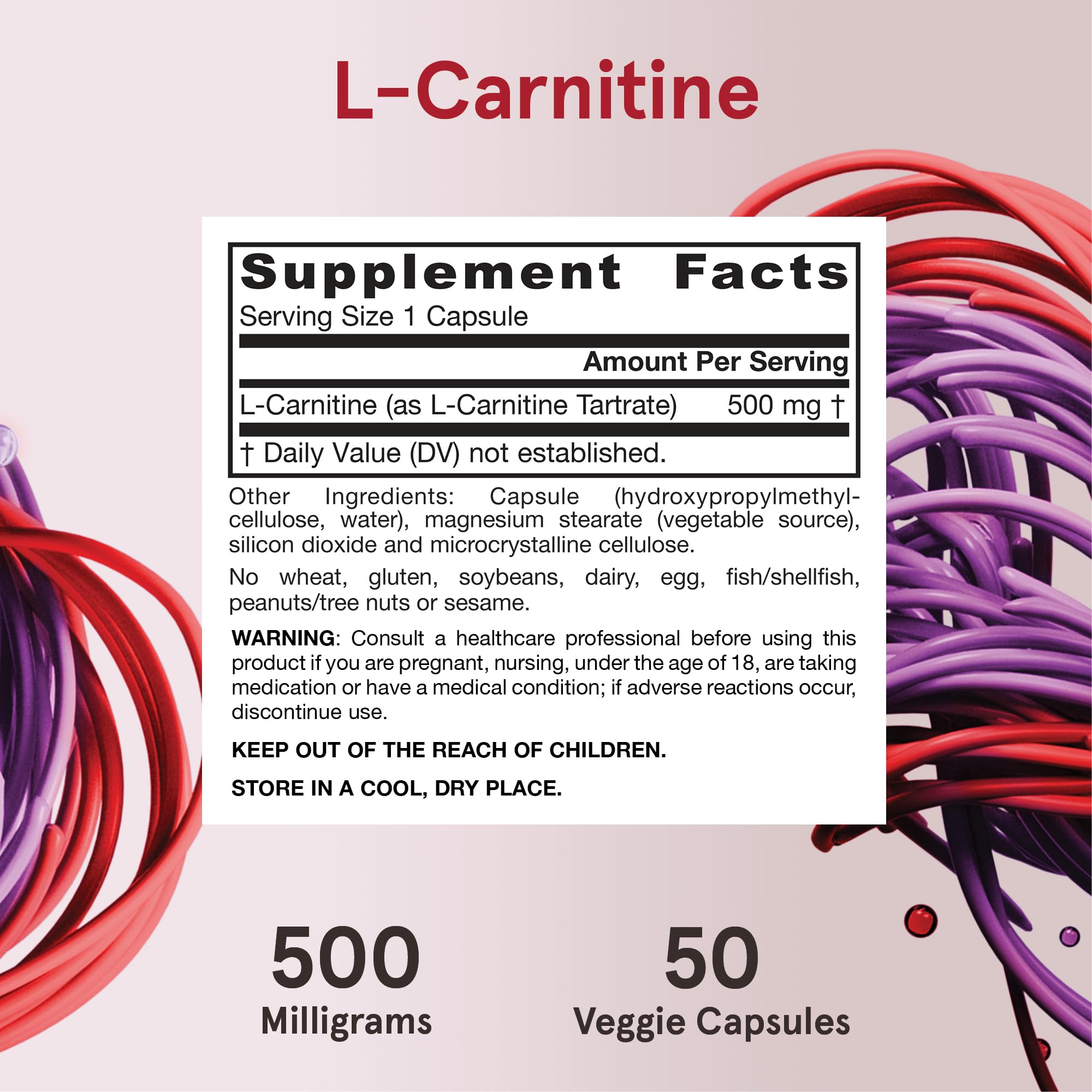 Jarrow Formulas L-Carnitine ingredients list