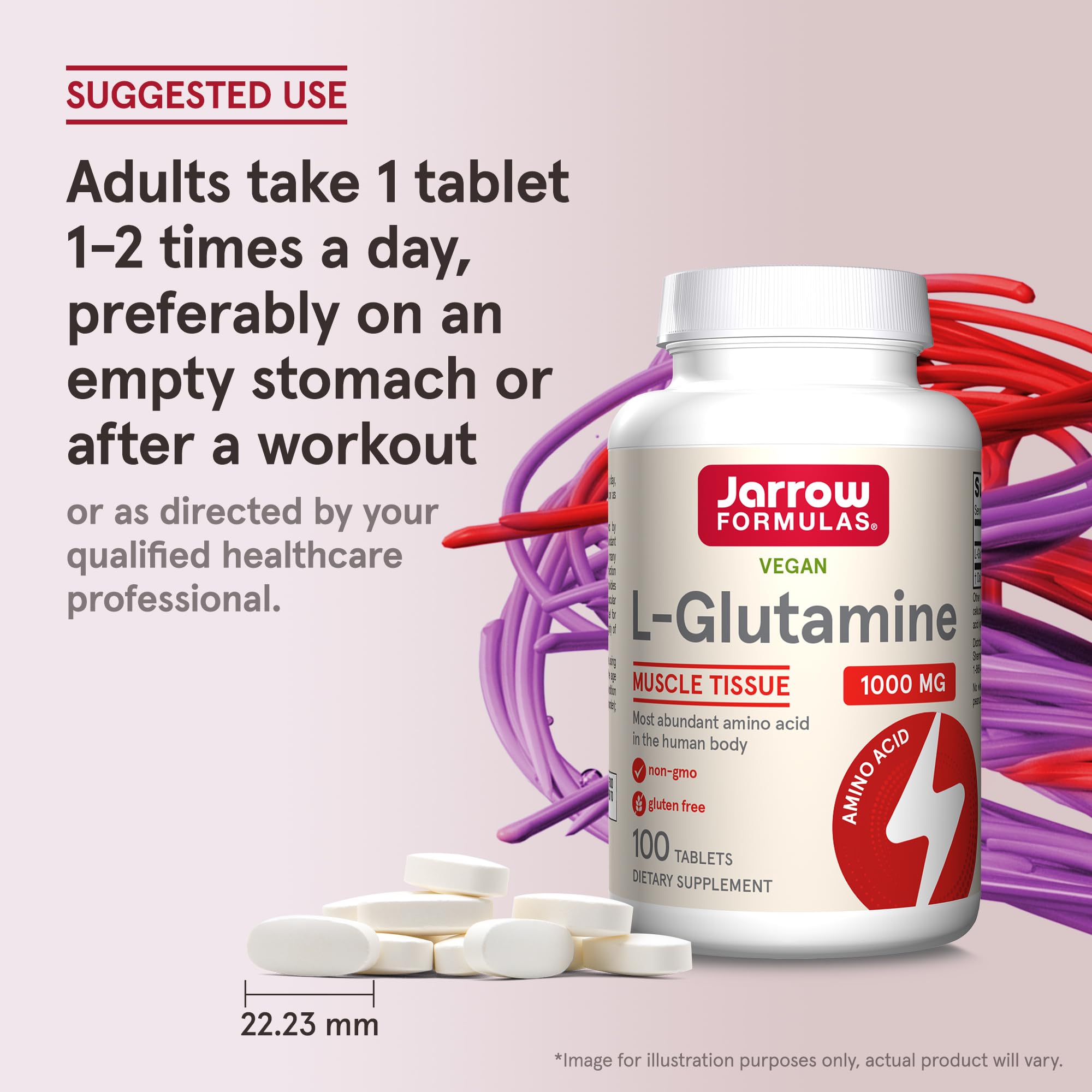 Jarrow Formulas L-Glutamine 1000 mg tablets ingredients list