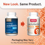 Jarrow Formulas Lactoferrin 250mg capsule bottle side view