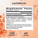 Jarrow Formulas Lactoferrin 250mg capsule dosage instructions