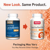 Jarrow Formulas Lactoferrin 250mg capsules side view
