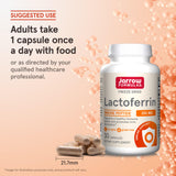 Jarrow Formulas Lactoferrin 250mg capsules with a meal setting