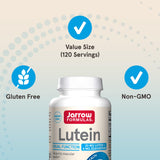 Jarrow Formulas Lutein 20mg Softgels opened bottle