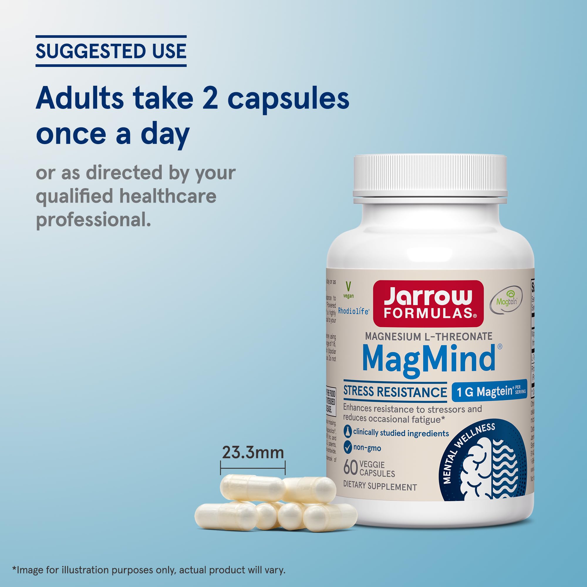 Jarrow Formulas MagMind supplement in a lifestyle setting