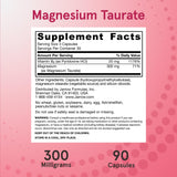 Jarrow Formulas Magnesium Taurate capsules in hand
