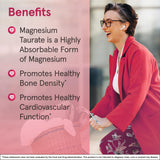 Jarrow Formulas Magnesium Taurate capsules on a table