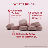 Jarrow Formulas Methyl B-12 5000mcg chewable tablets packaging