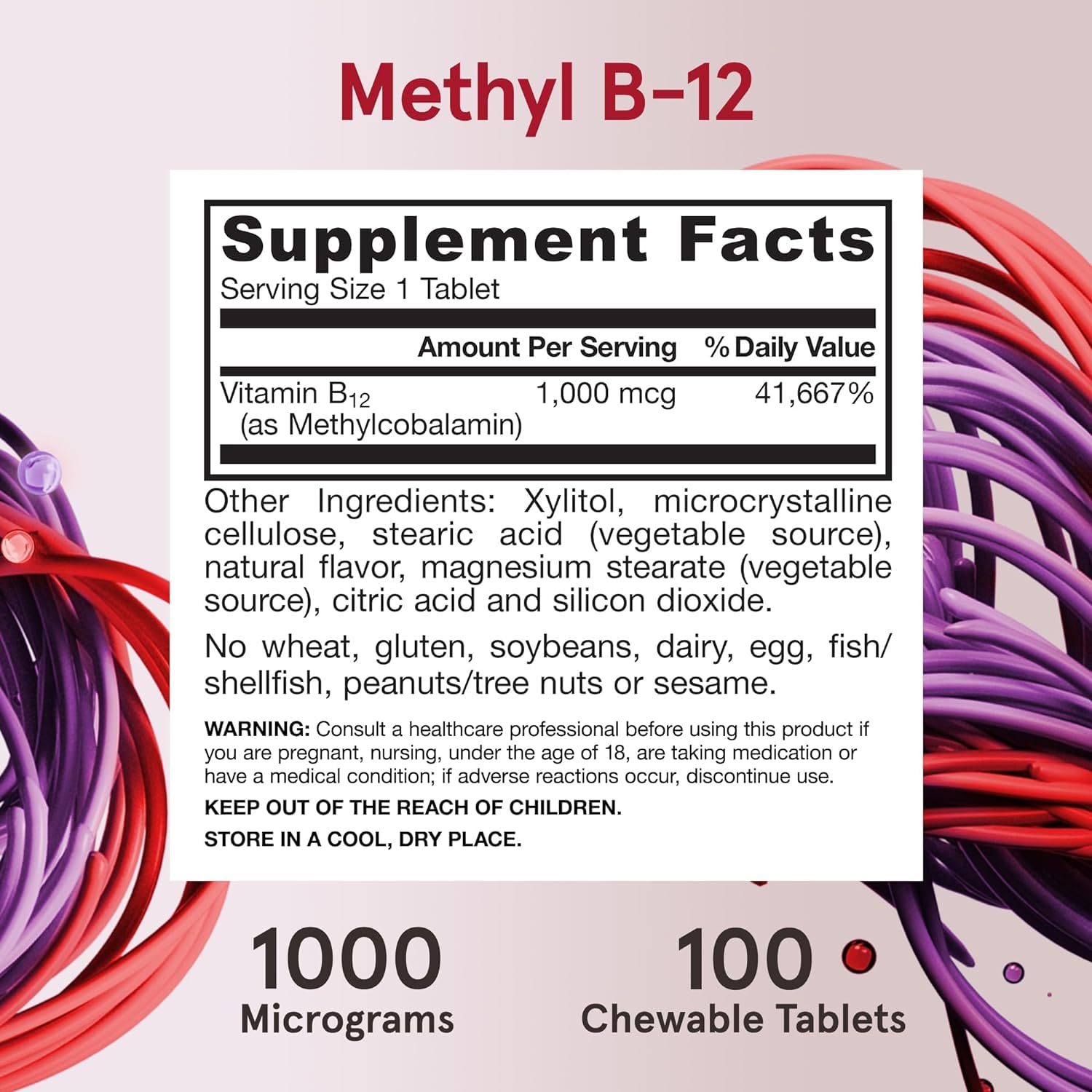 Jarrow Formulas Methyl B-12 bottle with label