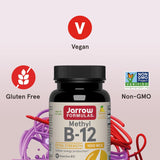 Jarrow Formulas Methyl B-12 chewable tablets with lemon