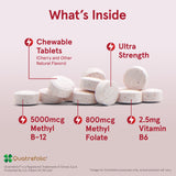 Jarrow Formulas Methyl B12 & Folate Chewable Tablets packaging