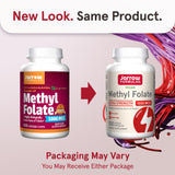 Jarrow Formulas Methyl Folate 1000 mcg capsule side view