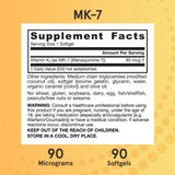 Jarrow Formulas MK-7 Vitamin K2 softgel ingredients list