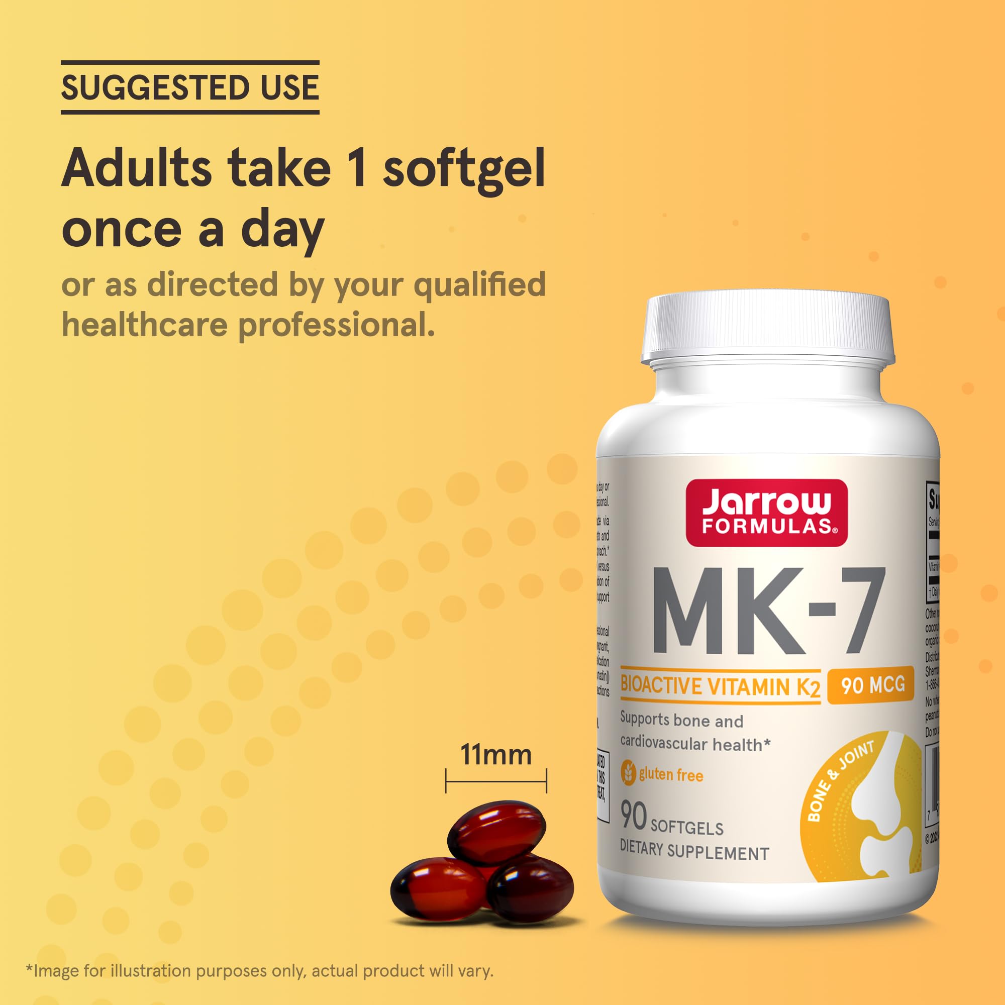 Jarrow Formulas MK-7 Vitamin K2 softgel packaging details