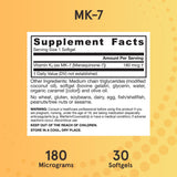 Jarrow Formulas MK-7 Vitamin K2 softgel with measuring spoon