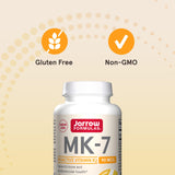 Jarrow Formulas MK-7 Vitamin K2 Supplement label details