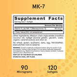 Jarrow Formulas MK-7 Vitamin K2 Supplement softgels in hand