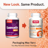 Jarrow Formulas Quercetin 500mg veggie capsules side view
