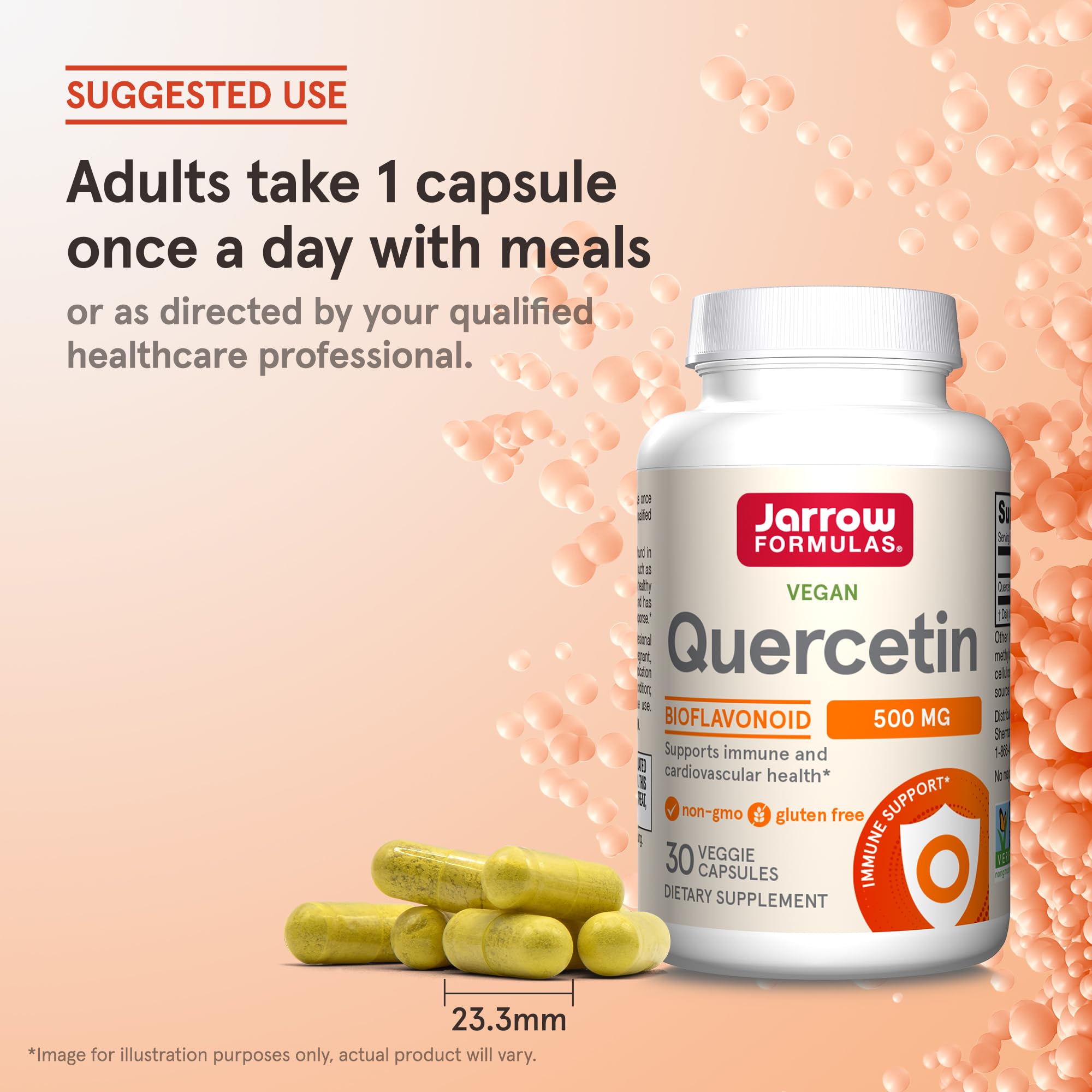 Jarrow Formulas Quercetin capsules with measuring spoon