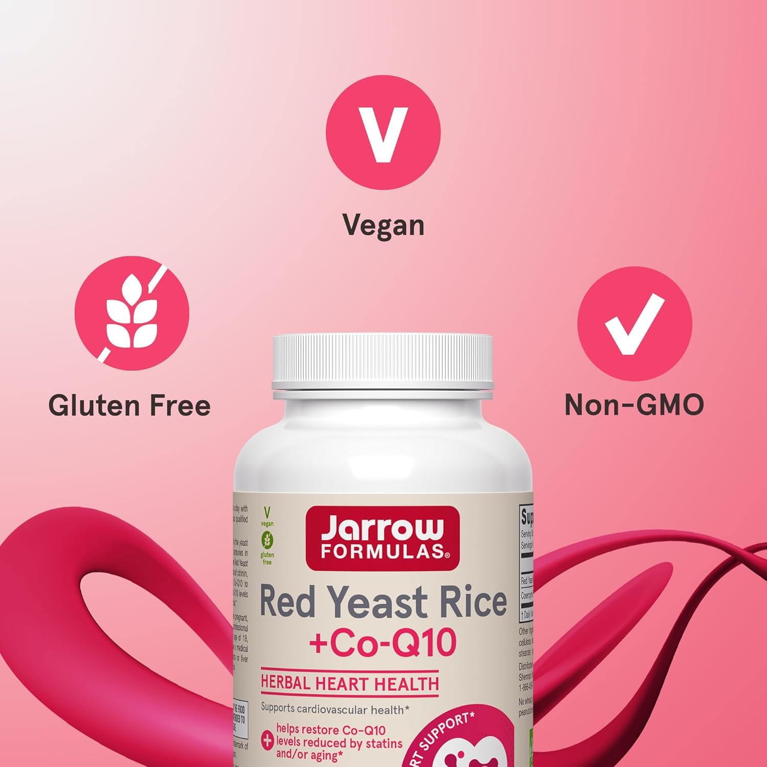 Jarrow Formulas Red Yeast Rice & CoQ10 Supplement ingredients list