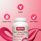 Jarrow Formulas Red Yeast Rice & CoQ10 Supplement ingredients list