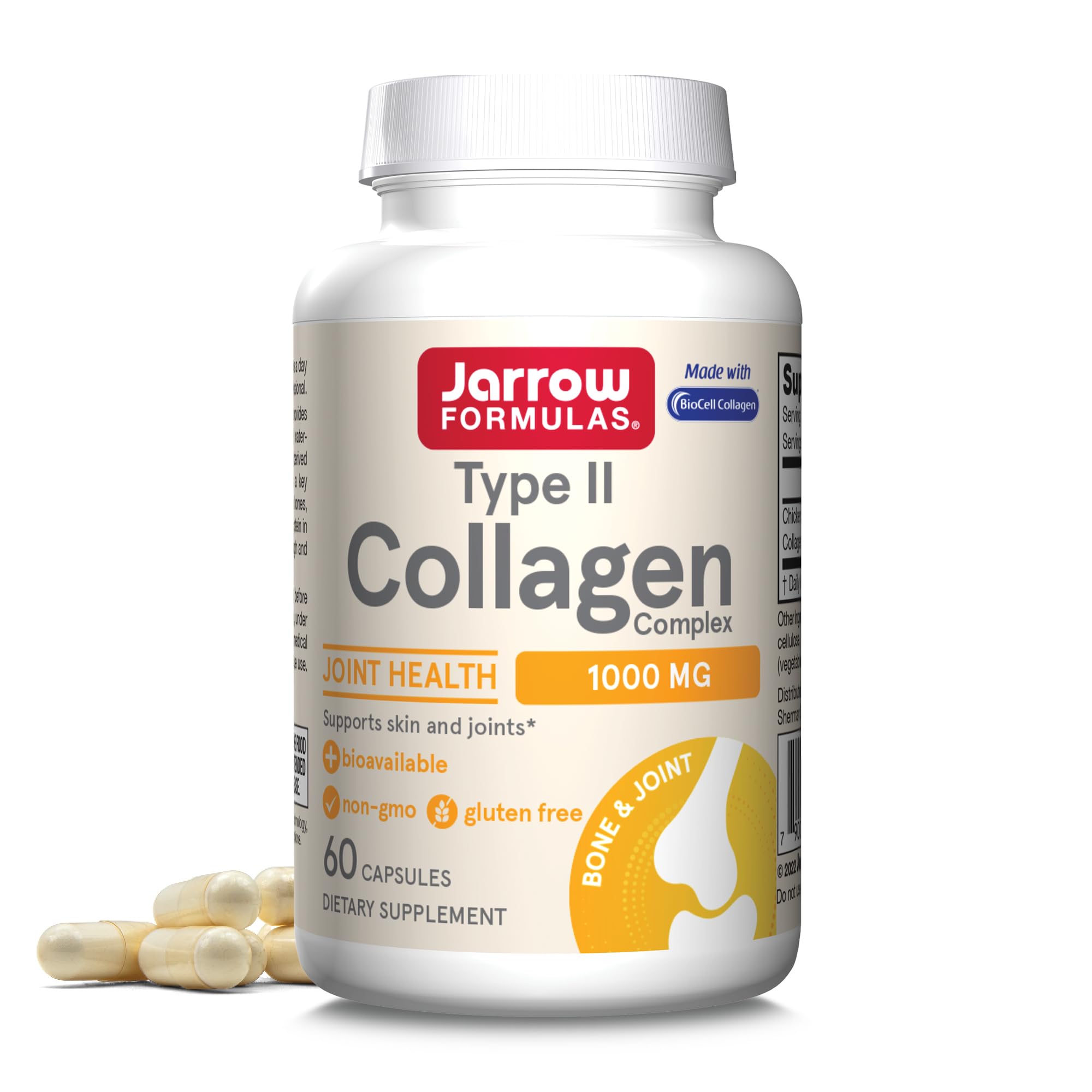 Jarrow Formulas Type II Collagen Complex 60g front view
