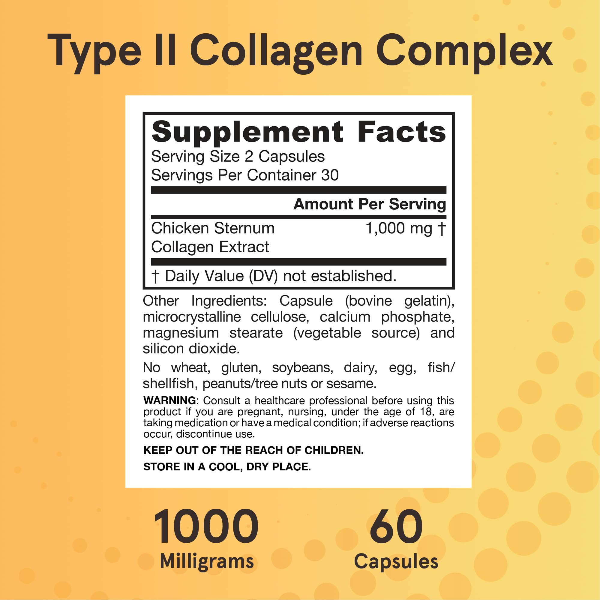 Jarrow Formulas Type II Collagen Complex 60g with a measuring spoon