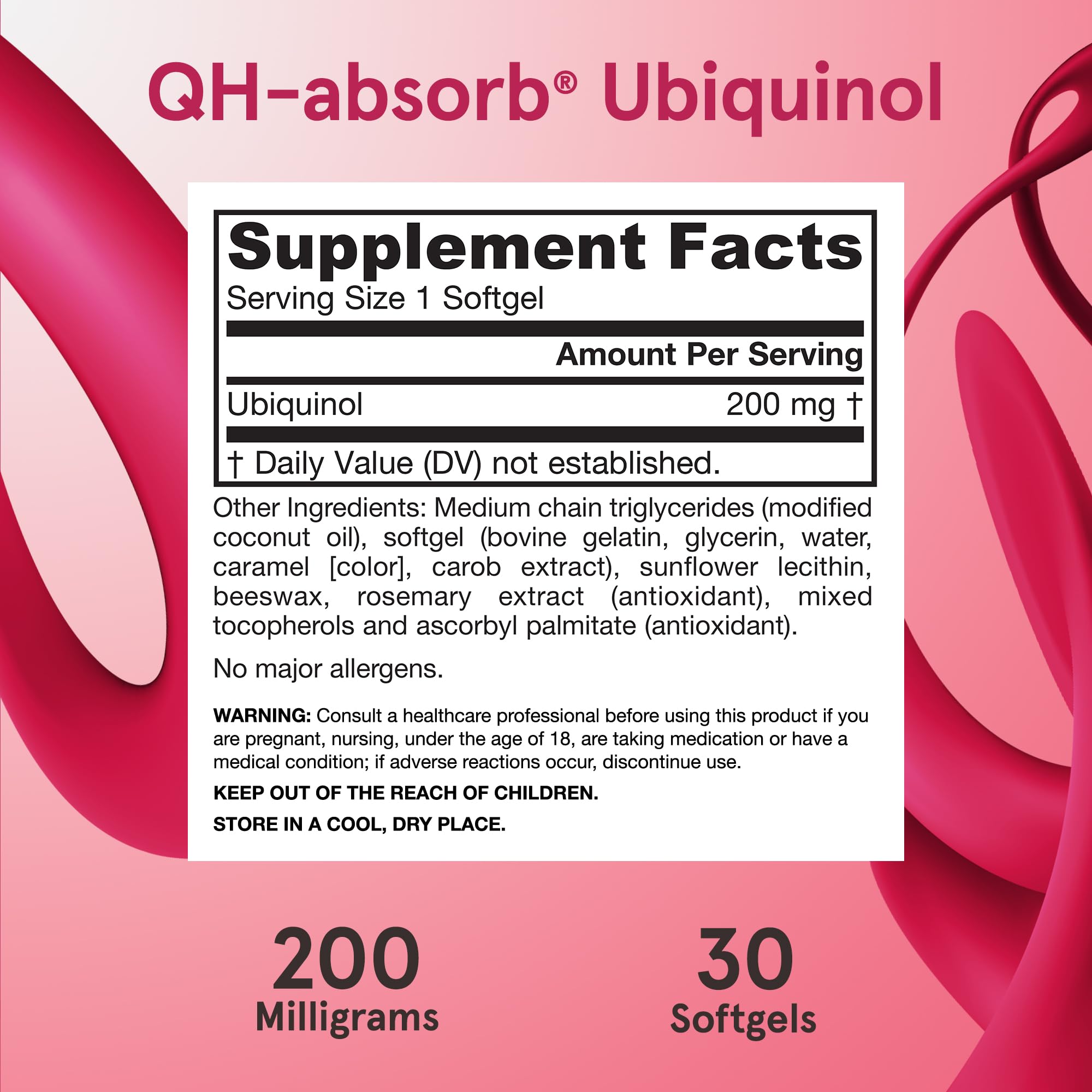 Jarrow Formulas Ubiquinol CoQ10 Softgels close-up of softgel