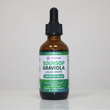 Javeriah Soursop Graviola Liquid Drops with fresh soursop fruit