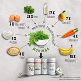 JAYAM Organic Moringa Leaf and Amla supplement tablet close-up
