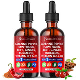 JB Wellness Co Cayenne Pepper Liquid Drop Supplement front view