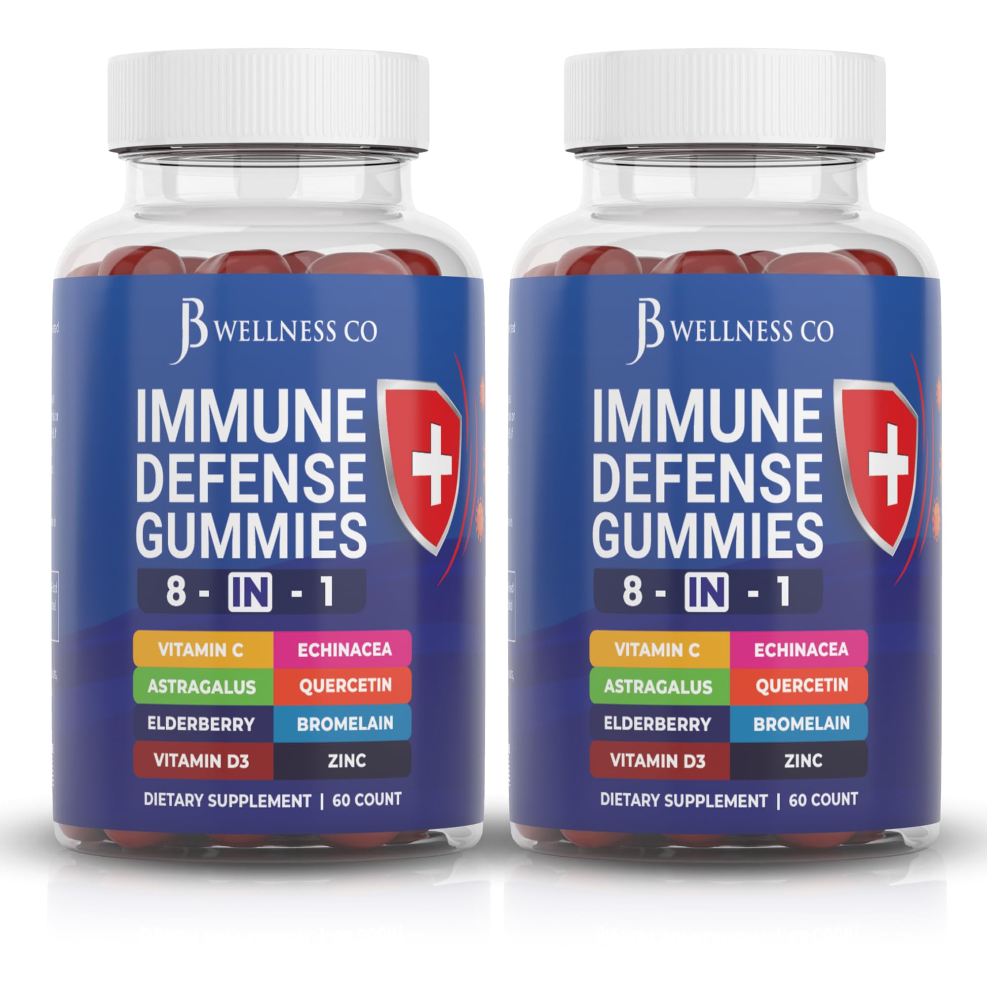JB Wellness Co daily wellness Defense Capsules 100mg front view