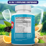 JB Wellness Co Elderberry Capsules side view showing details