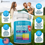 JB Wellness Co Elderberry Supplement back view with nutritional information