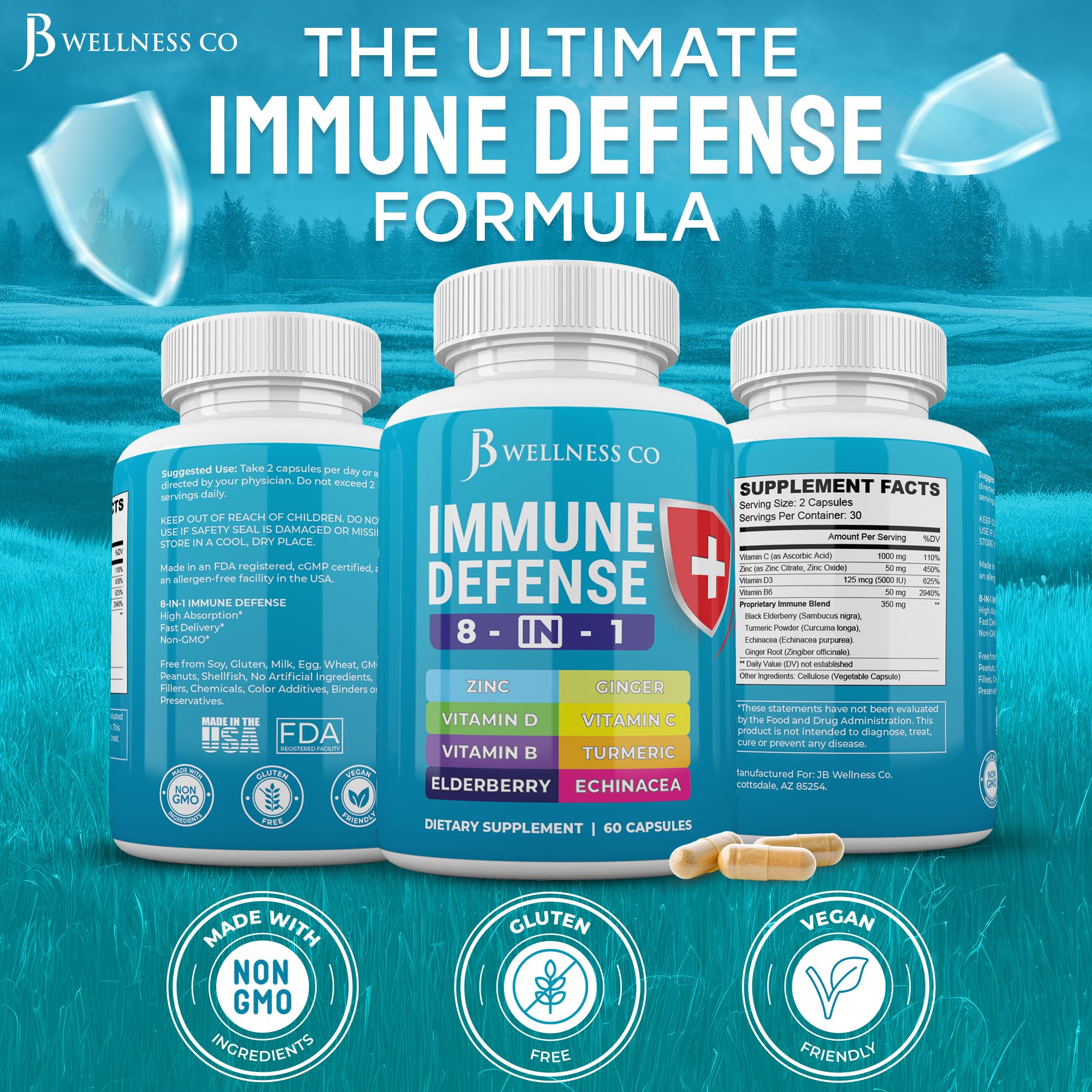 JB Wellness Co Elderberry Supplement lifestyle scene