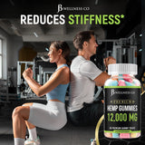 JB Wellness Co Hemp Gummies on a wooden table