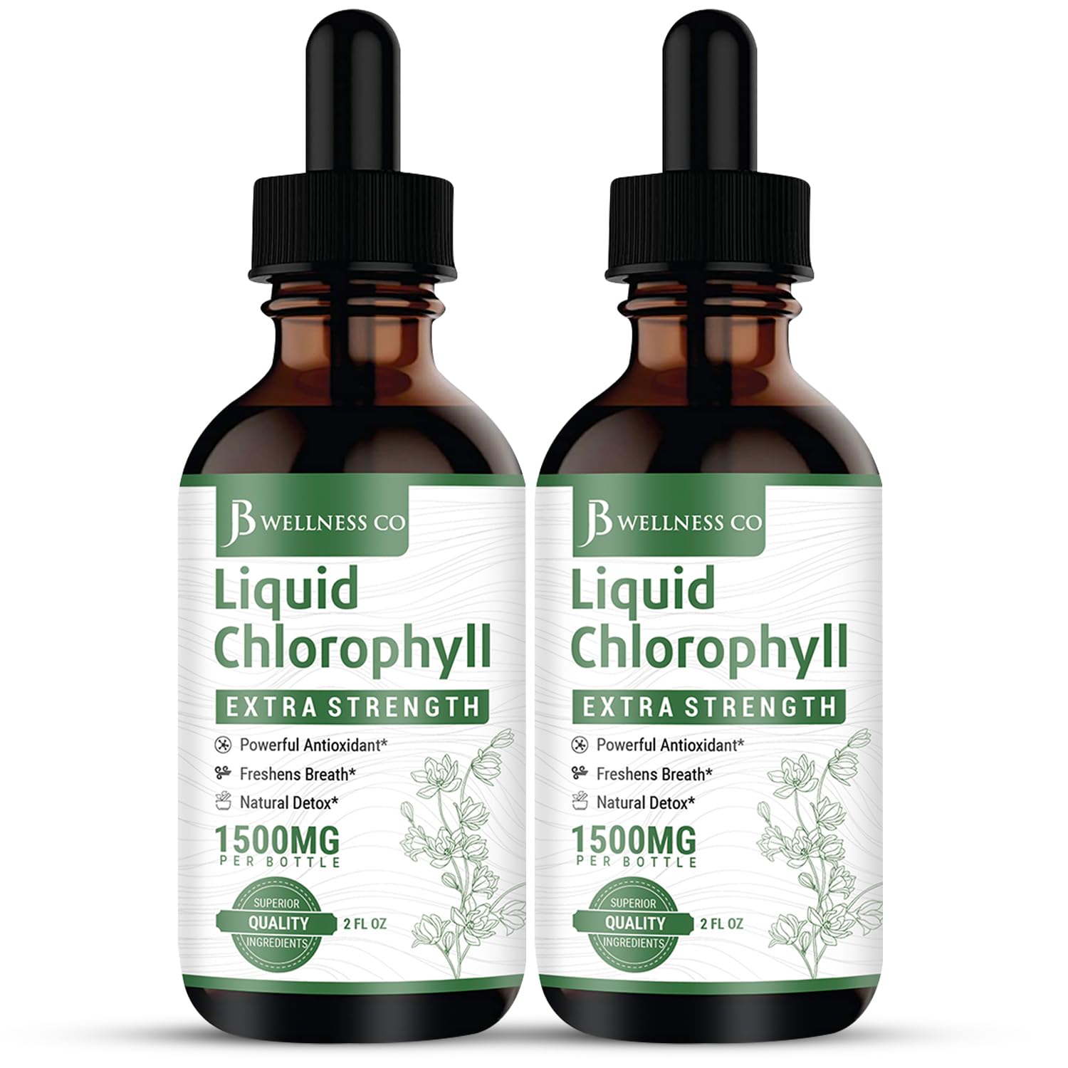JB Wellness Co Liquid Chlorophyll Drops 270g front view
