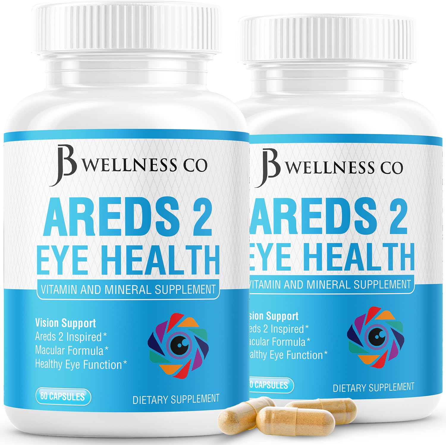 JB Wellness Co Lutein Eye Health Supplement front view