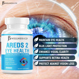 JB Wellness Co Lutein Eye Health Supplement with ingredients list