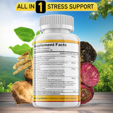 JB Wellness Co Maca Fenugreek Ashwagandha Supplement side view