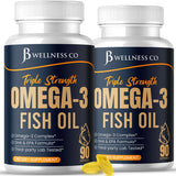 JB Wellness Co Omega 3 Fish Oil bottle front view