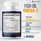 JB Wellness Co Omega 3 Fish Oil softgels close-up