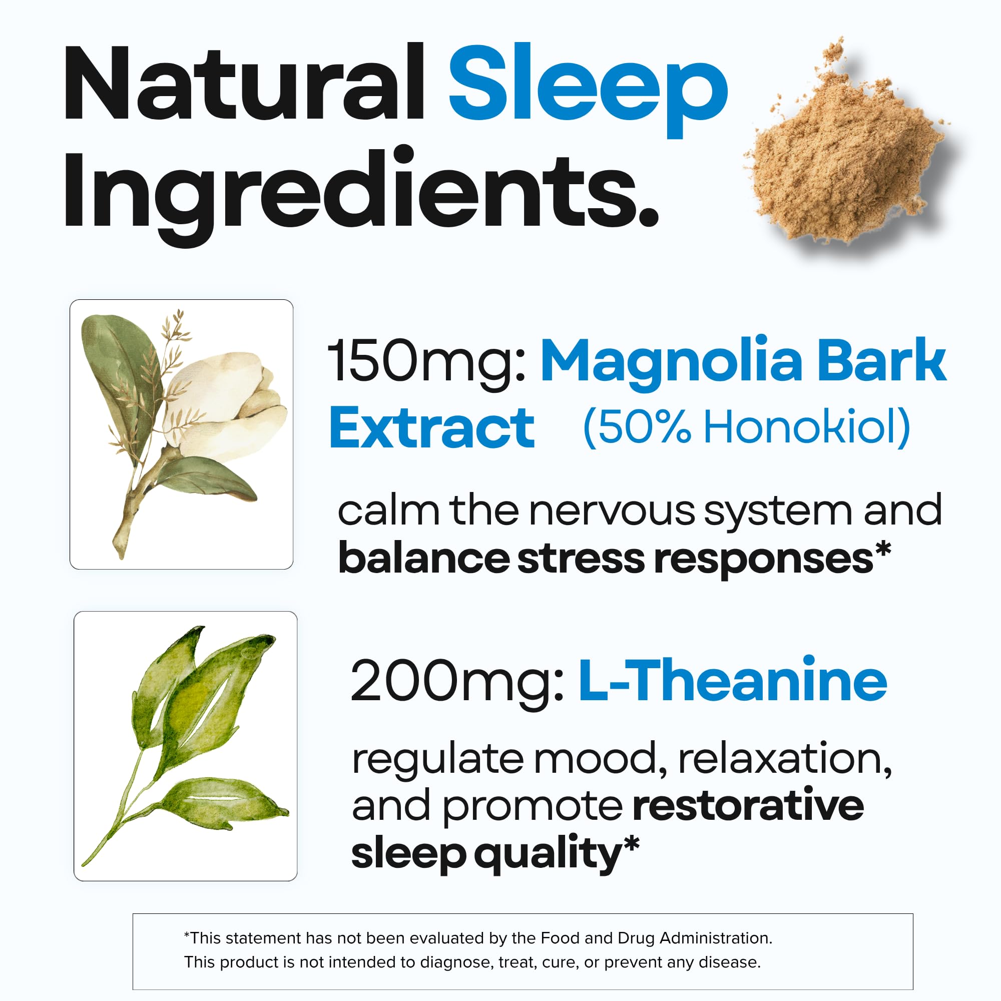 Jellicoe Silent Mind Sleep Caps bottle side view
