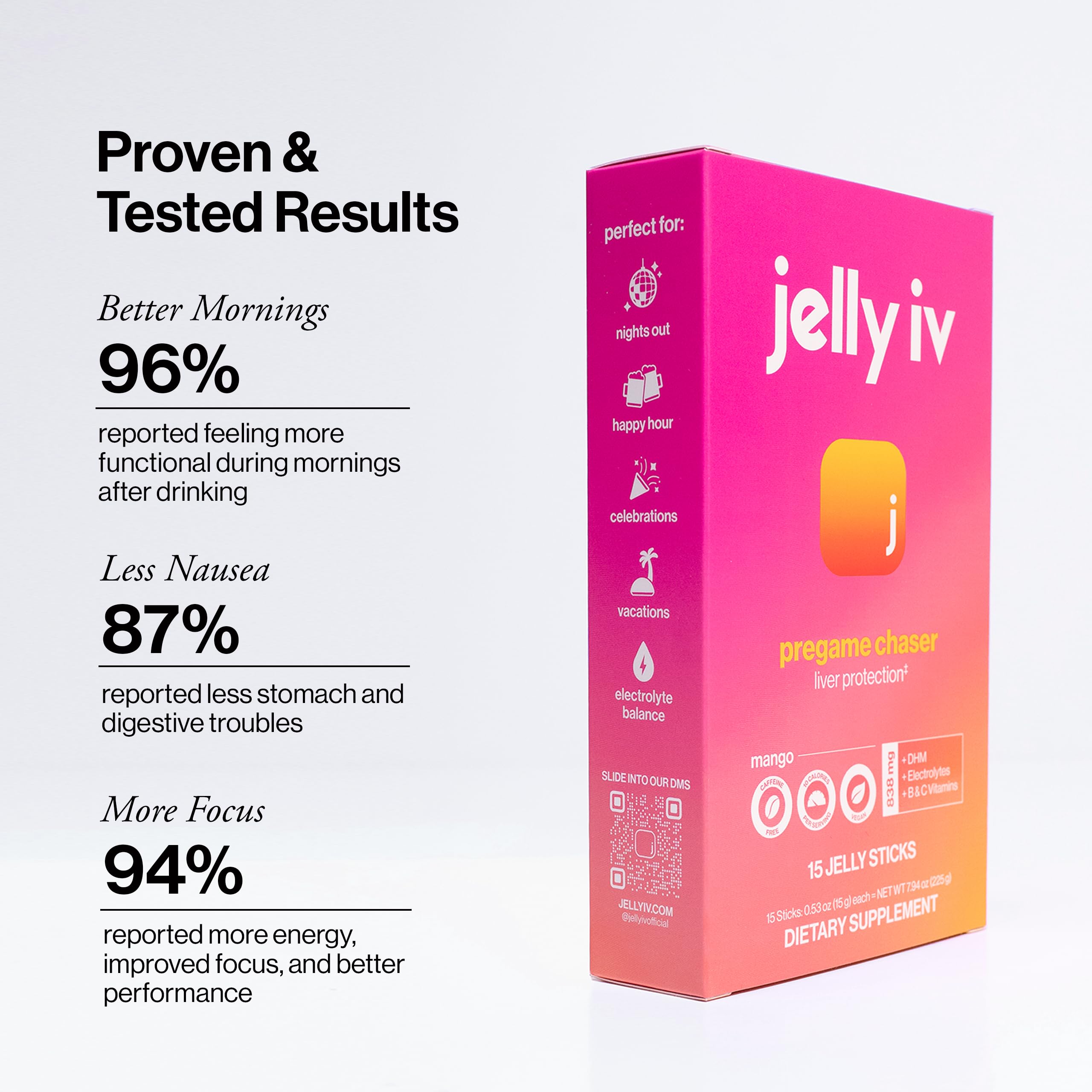 Jelly IV Jelly Stick opened packet with jelly visible