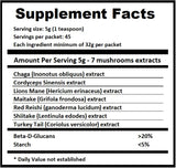 Jetsu Pure 7 Mushroom Complex in a smoothie