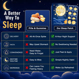 Jevfiky Sleep Patches displayed on a bedside table
