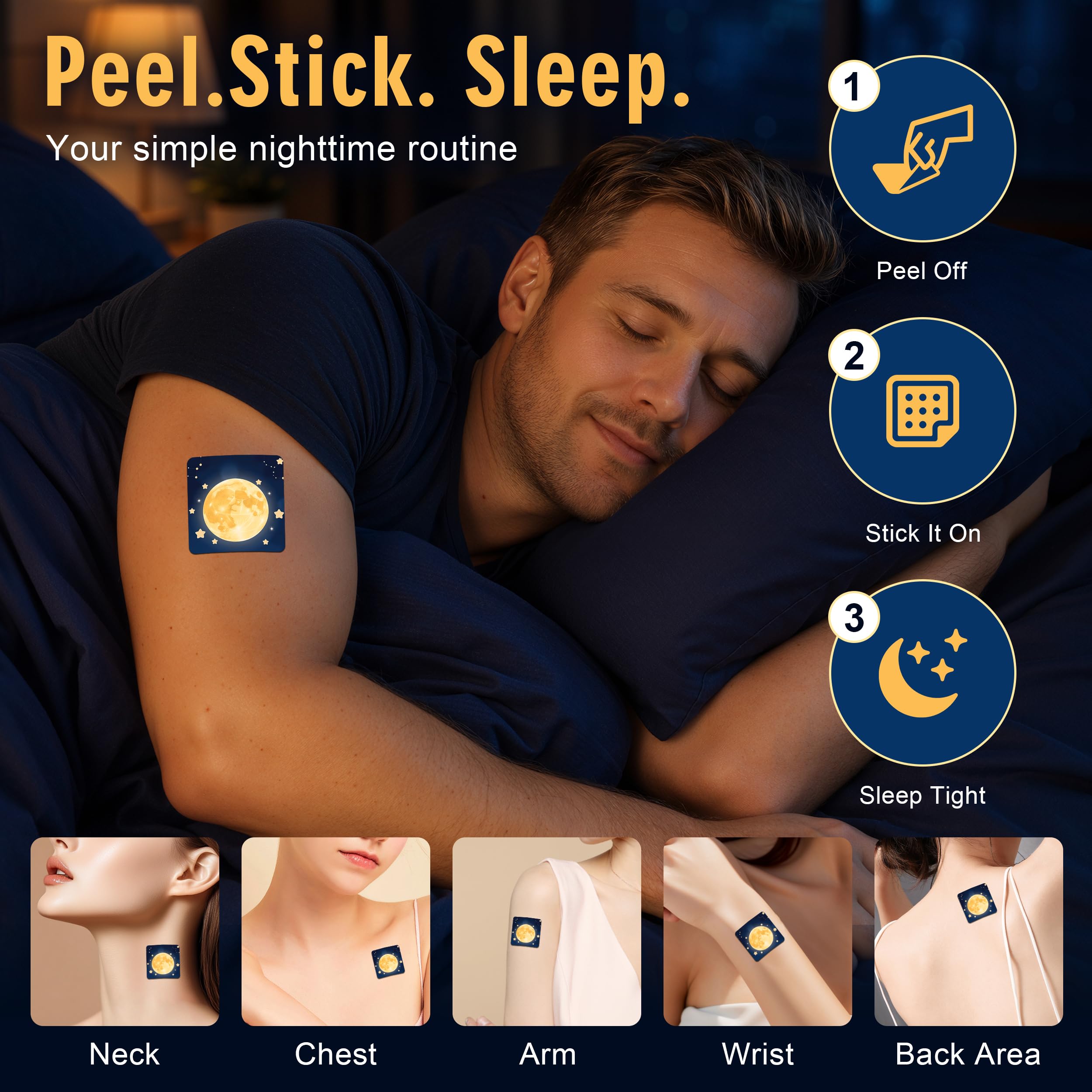 Jevfiky Sleep Patches with natural ingredients highlighted