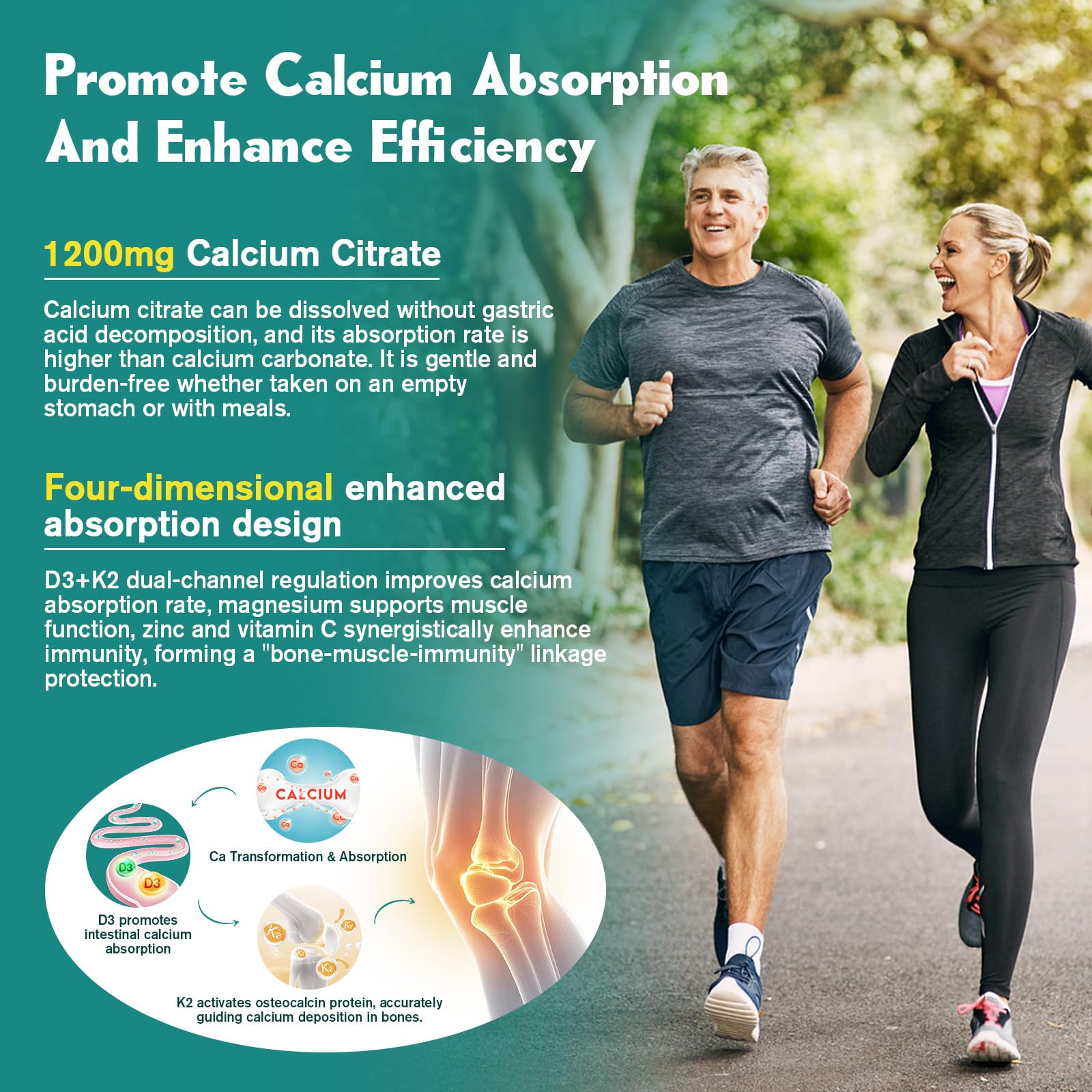JIANKYTZ Calcium Citrate Gummies bottle side view