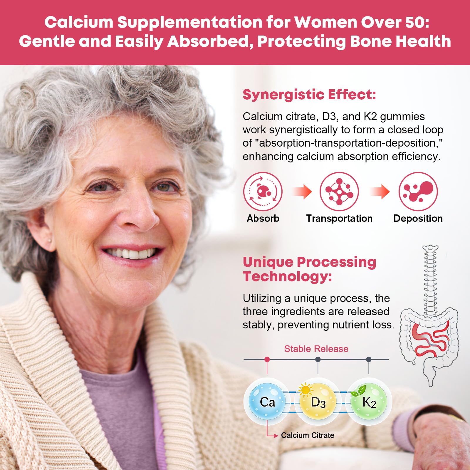 JIANKYTZ Calcium Citrate Gummies nutritional information
