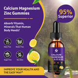 JIANKYTZ Calcium Magnesium Zinc Liquid Drops bottle side view